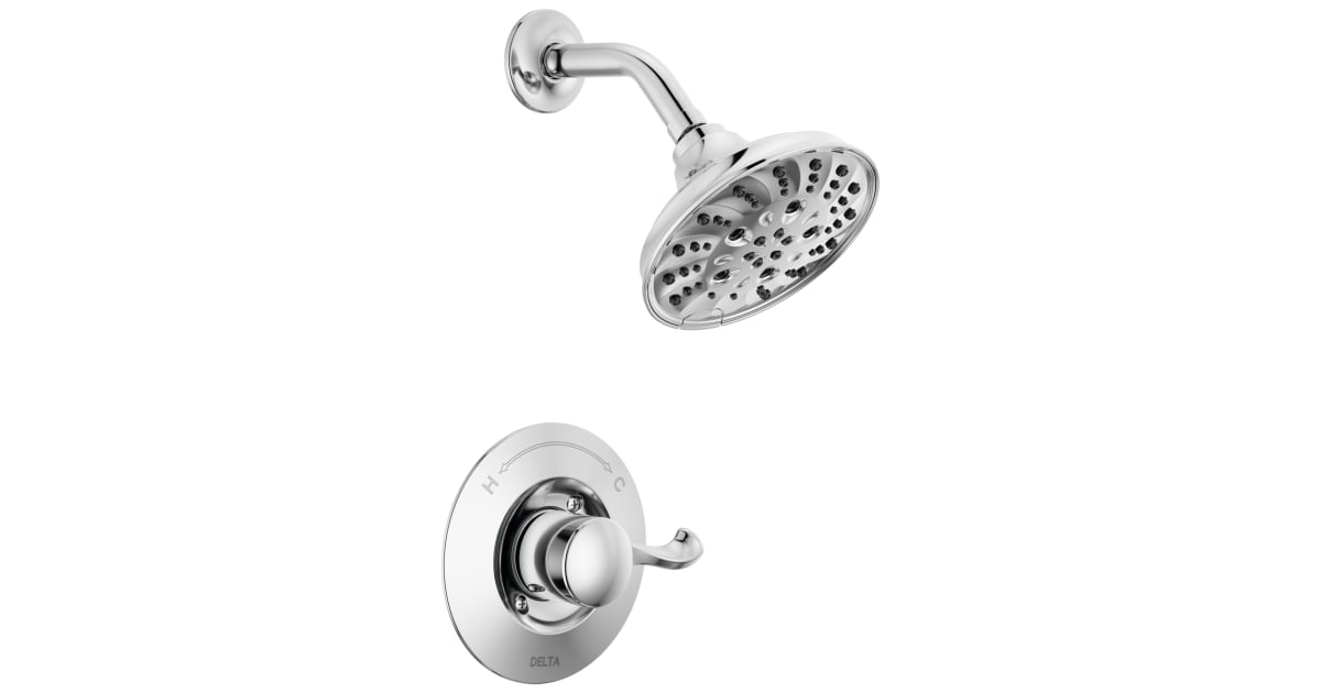 piazza １ 14 Series Shower Trim with Rough in Chrome 142897 | Delta Faucet